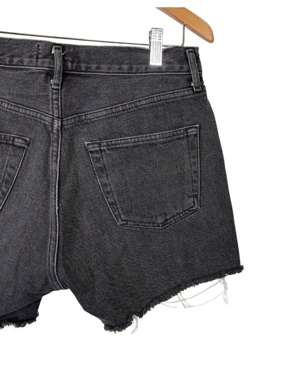 AGOLDE High Waist Cut Off Jean Shorts Size 26 - Picture 7 of 10